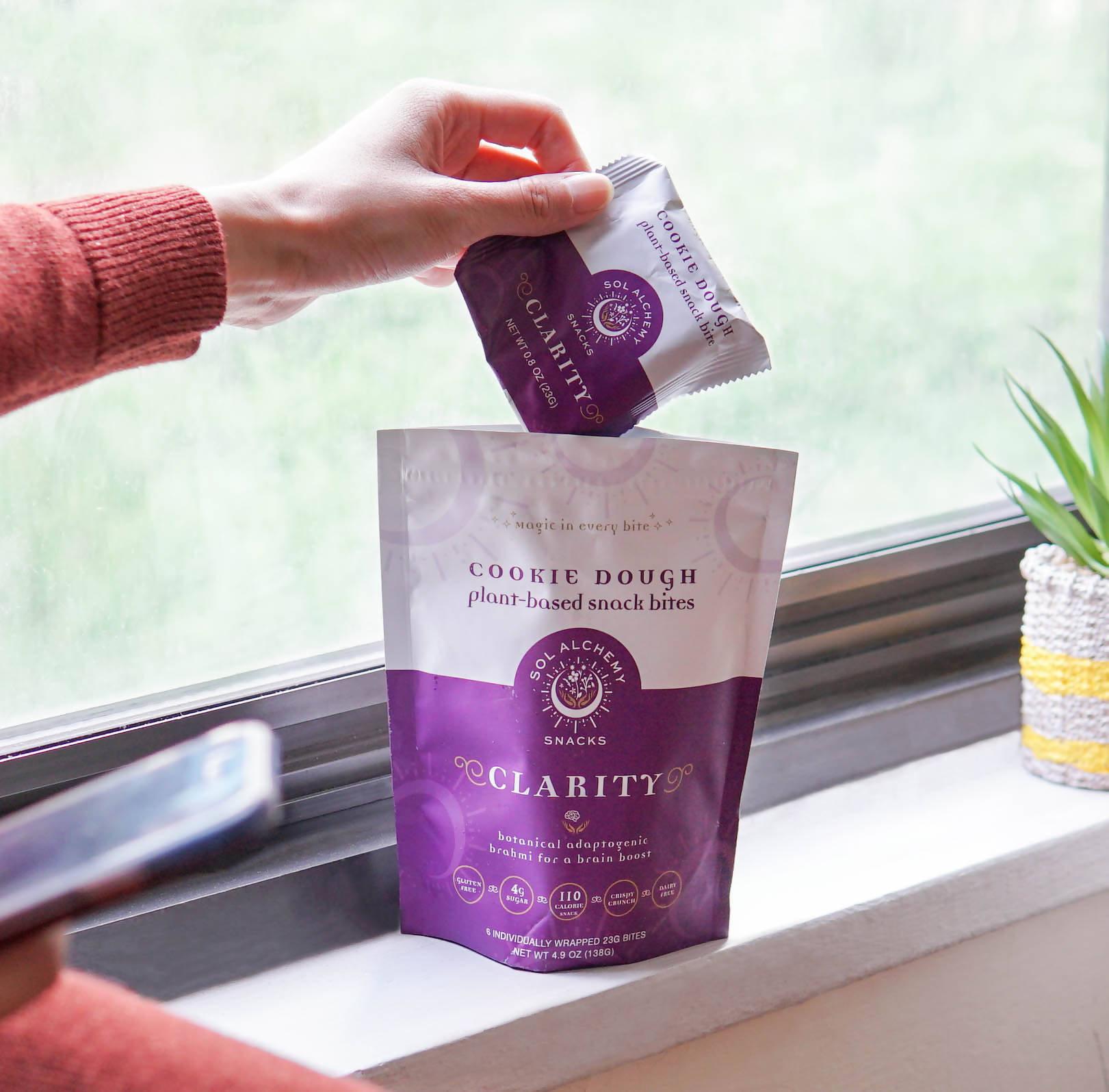 Farm2Me - Snacks - sol alchemy snacks - Cookie Dough Clarity Snack Bites - 12 x 4.9oz - Cookie Dough Clarity Snack Bites - 12 x 4.9oz - 860004706953