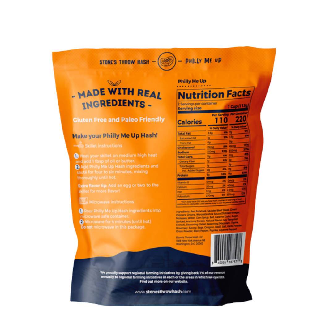 Farm2Me - Prepared Food - Stone’s Throw Hash - Philly Me Up Hash - 6 x 8oz - Philly Me Up Hash - 6 x 8oz - 860004187578