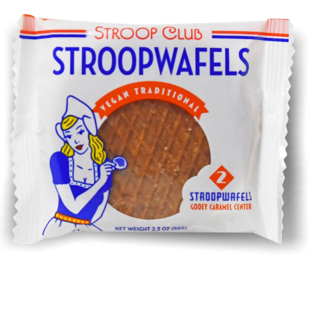 Farm2Me - Cookies - Stroop Club - Vegan Caramel Stroopwafel Packs - 12 x 2-pack - Vegan Caramel Stroopwafel Packs - 12 x 2-pack - VEG12X2