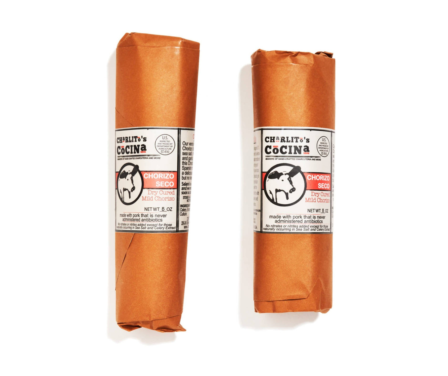Charlito’s Cocina Chorizo Seco - Chorizo doux sec - 16 x 142 g