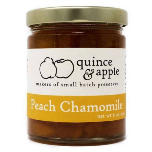 Farm2Me - Pantry - The Quince and Apple Company - Peach Chamomile Preserve Jars - 12 x 6oz - Peach Chamomile Preserve Jars - 12 x 6oz - 868177000151