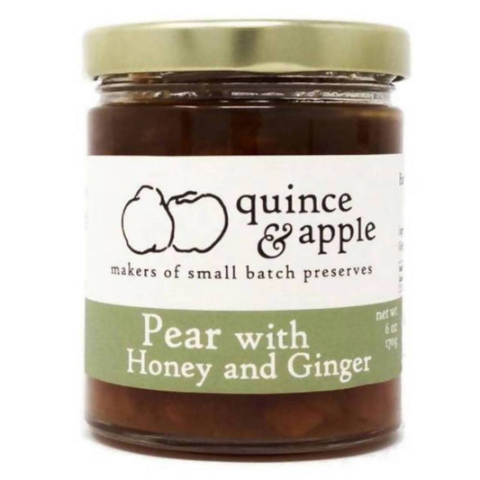 Farm2Me - Pantry - The Quince and Apple Company - Pear with Honey and Ginger Preserve Jars - 12 x 6oz - Pear with Honey and Ginger Preserve Jars - 12 x 6oz - 868177000120