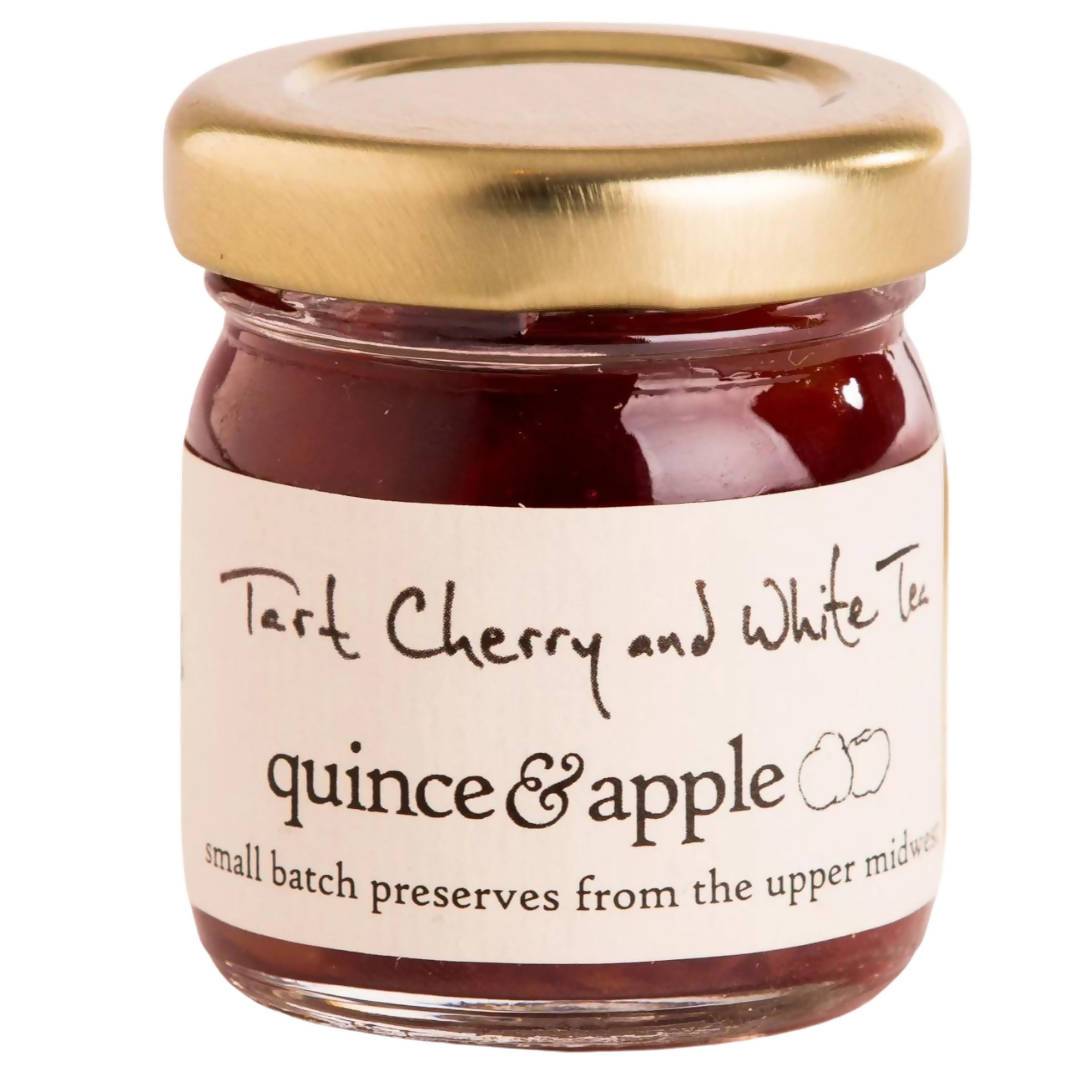 Farm2Me - Pantry - The Quince and Apple Company - Tart Cherry and White Tea Preserve Jars - 12 x 1.5oz - Tart Cherry and White Tea Preserve Jars - 12 x 1.5oz -