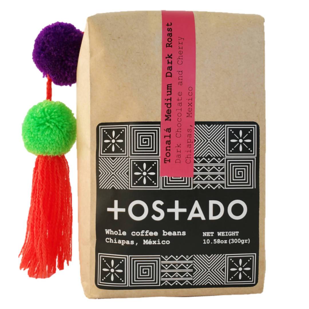 Farm2Me - Beverage - Tostado Coffee Roasters - Tonala Whole Coffee Beans (Medium-Dark Roast) Bags - 10 x 10.58oz - Tonala Whole Coffee Beans (Medium-Dark Roast) Bags - 10 x 10.58oz - 860002174914