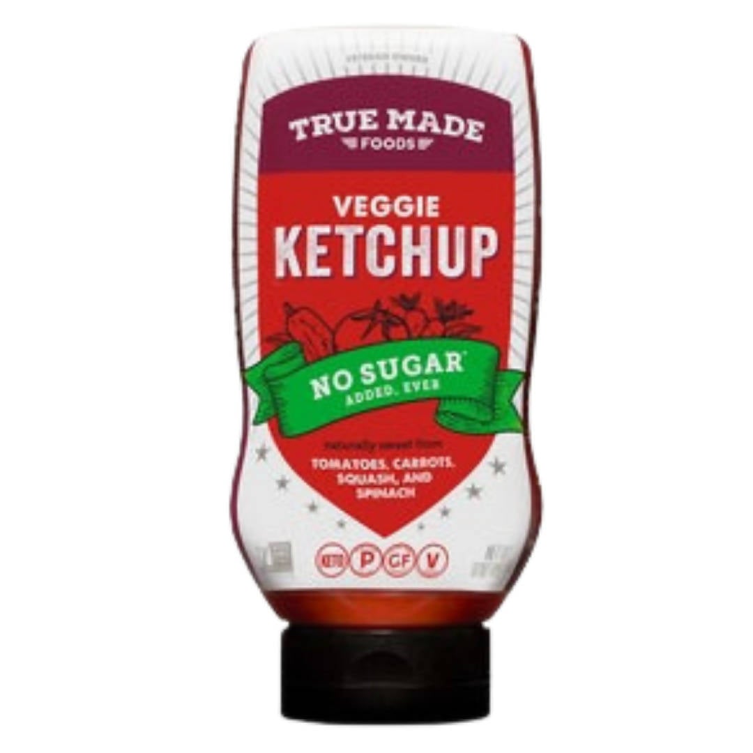 True Made Foods - Veggie Ketchup Squeeze Bottles - 6 x 17oz - Veggie Ketchup Squeeze Bottles - 6 x 17oz | Farm2Me
