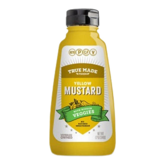 Farm2Me - Pantry - True Made Foods - Yellow Mustard Squeeze Bottles - 6 x 12oz - Yellow Mustard Squeeze Bottles - 6 x 12oz - M444