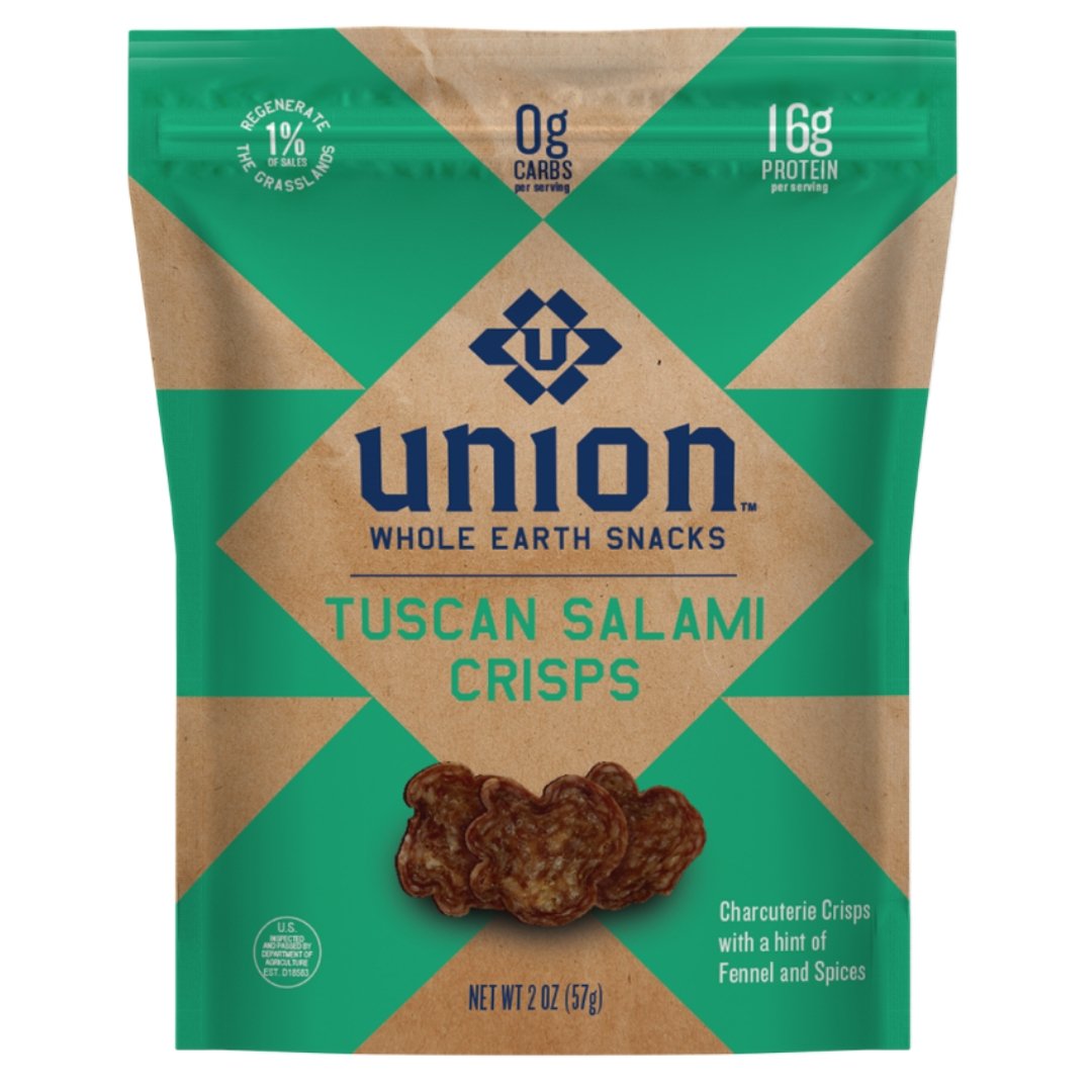 Farm2Me - Snacks - UNION - Tuscan Salami Crisps Bags 12 x 2.0oz - Tuscan Salami Crisps Bags 12 x 2.0oz - 856108008482