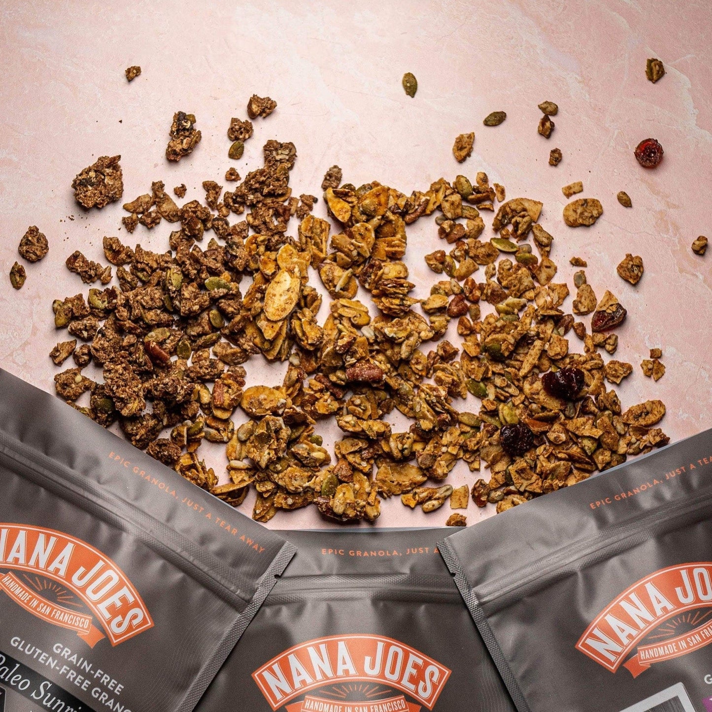 Nana Joe's Granola - Lot de 3 variétés bio paléo de la série Sunrise