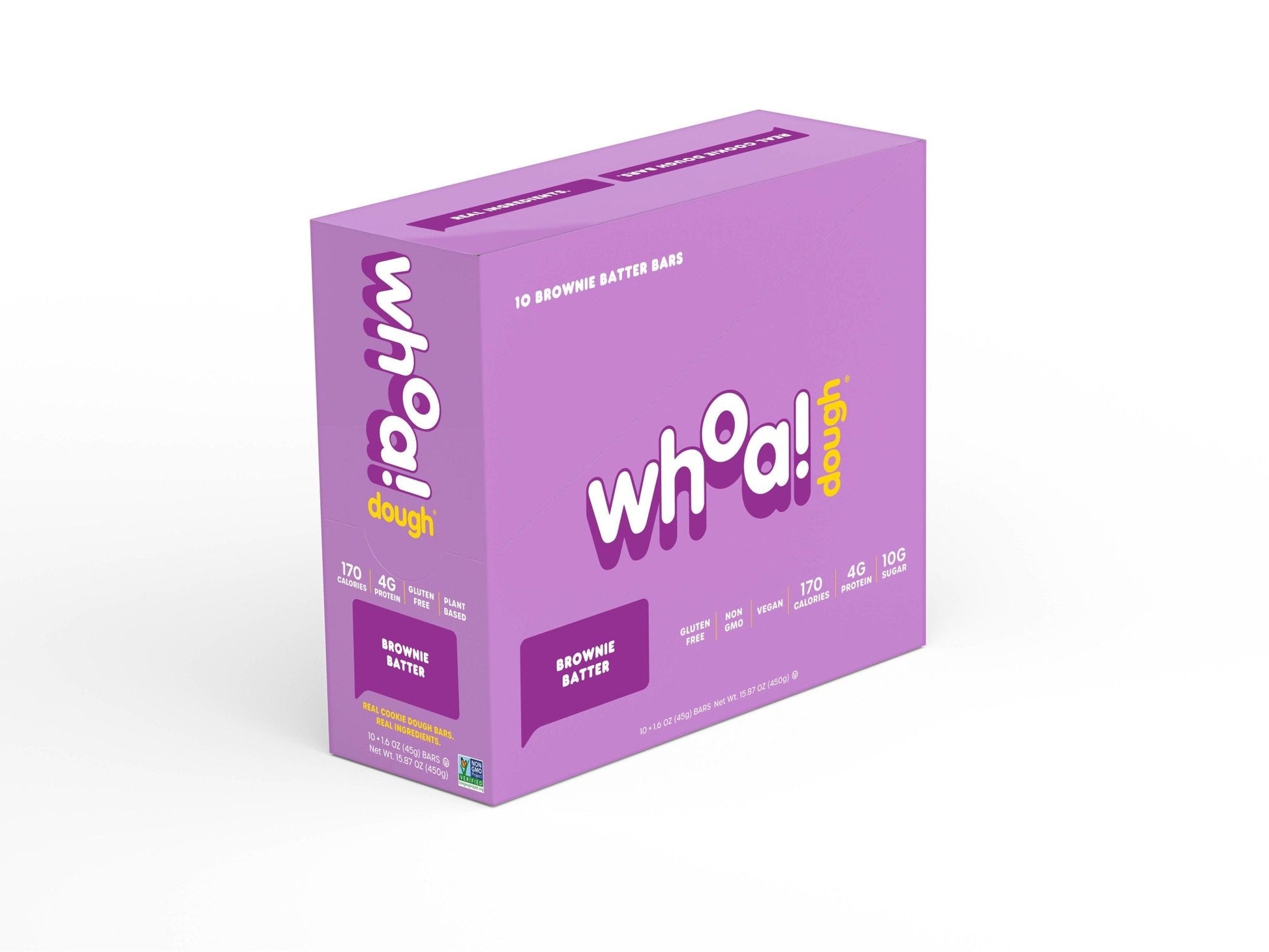 Farm2Me - Snacks - Whoa Dough - Brownie Batter Bar - 100 x 1.6oz - Brownie Batter Bar - 100 x 1.6oz - 860004161042