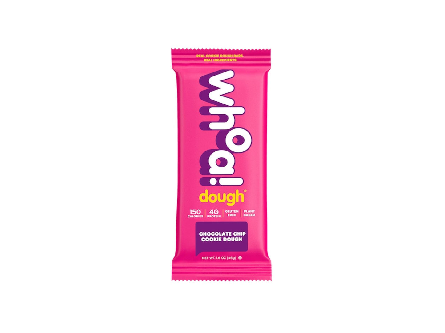 Farm2Me - Snacks - Whoa Dough - Chocolate Chip Cookie Dough Bar - 10 x 1.6oz - Chocolate Chip Cookie Dough Bar - 10 x 1.6oz - 860002341743