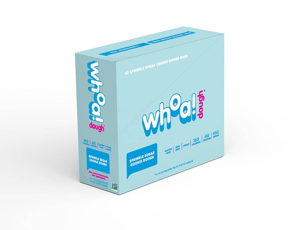 Farm2Me - Snacks - Whoa Dough - Sprinkle Sugar Cookie Dough Bar - 100 x 1.6oz - Sprinkle Sugar Cookie Dough Bar - 100 x 1.6oz - 860002341774