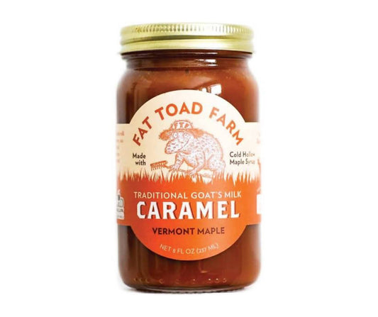 Caramels au lait de chèvre et au sirop d'érable du Vermont Fat Toad Farm - 12 pots de 227 g