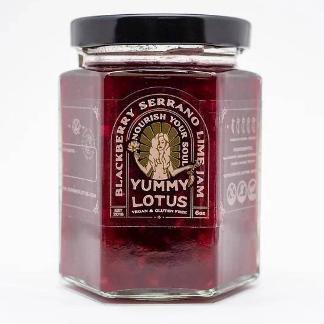 Farm2Me - Pantry - Yummy Lotus - Blackberry Serrano Lime Jam - 6 x 6oz - Blackberry Serrano Lime Jam - 6 x 6oz - p_bmdfq3fuz4