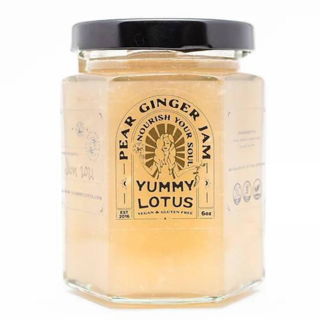 Farm2Me - Pantry - Yummy Lotus - Pear Ginger Jam - 6 x 6oz - Pear Ginger Jam - 6 x 6oz - p_9nx3x2210d