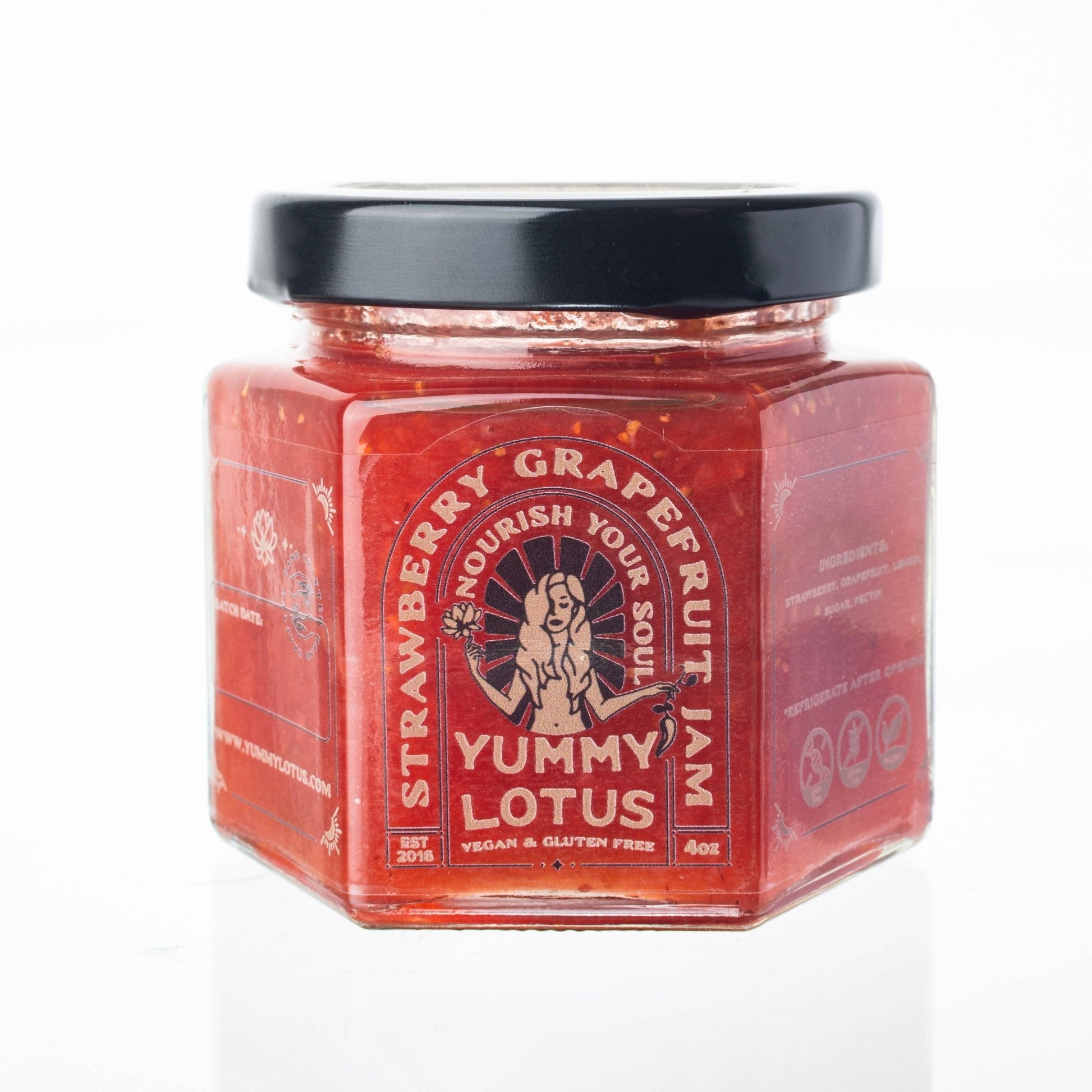 Yummy Lotus - Strawberry Grapefruit - Jam -6oz - Farm2Me - SG6 - -